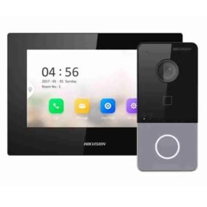 أنتركوم خارجي مع شاشة داخليه hikvision ds kis video intercom network